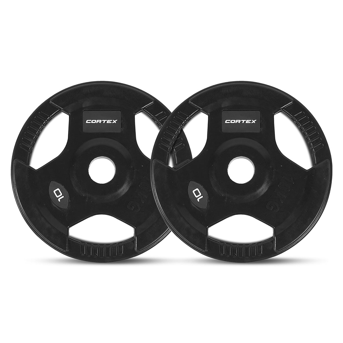 CORTEX 80kg Tri-Grip V2 50mm Olympic Plate Set Awezingly