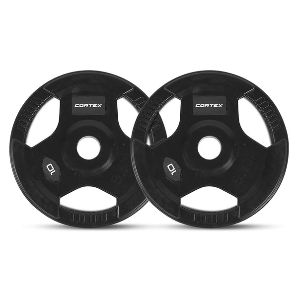 CORTEX 80kg Tri-Grip V2 50mm Olympic Plate Set Awezingly