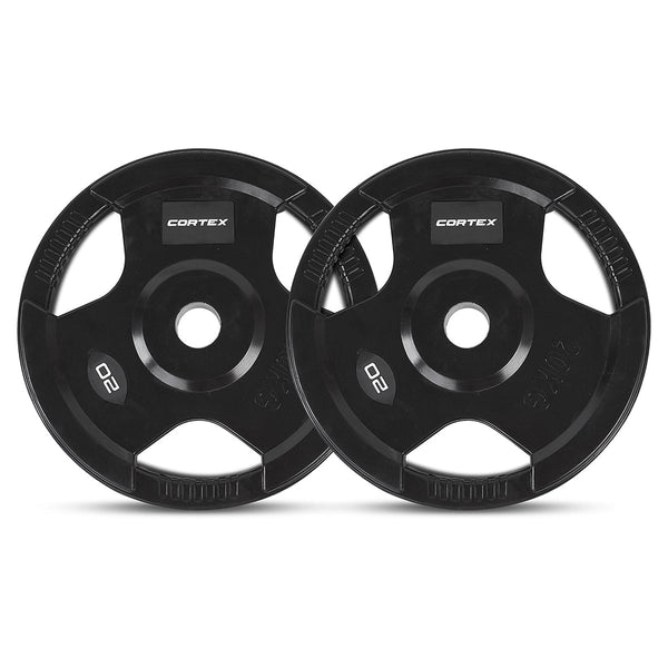 CORTEX 80kg Tri-Grip V2 50mm Olympic Plate Set Awezingly