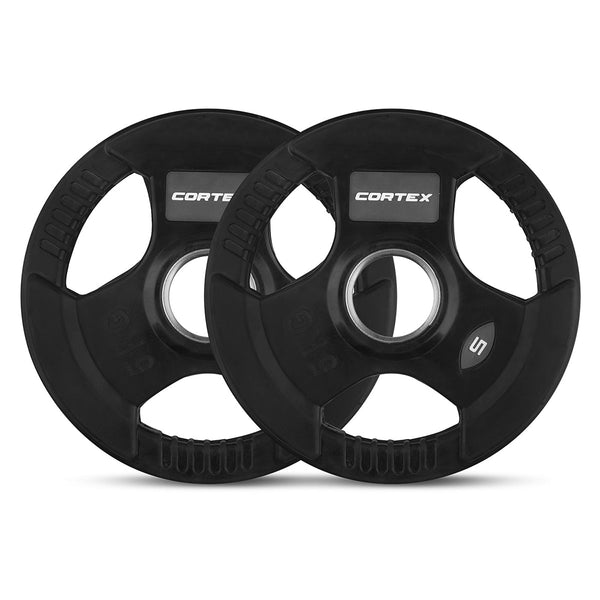 CORTEX 35kg Tri-Grip V2 50mm Olympic Plate Set Awezingly