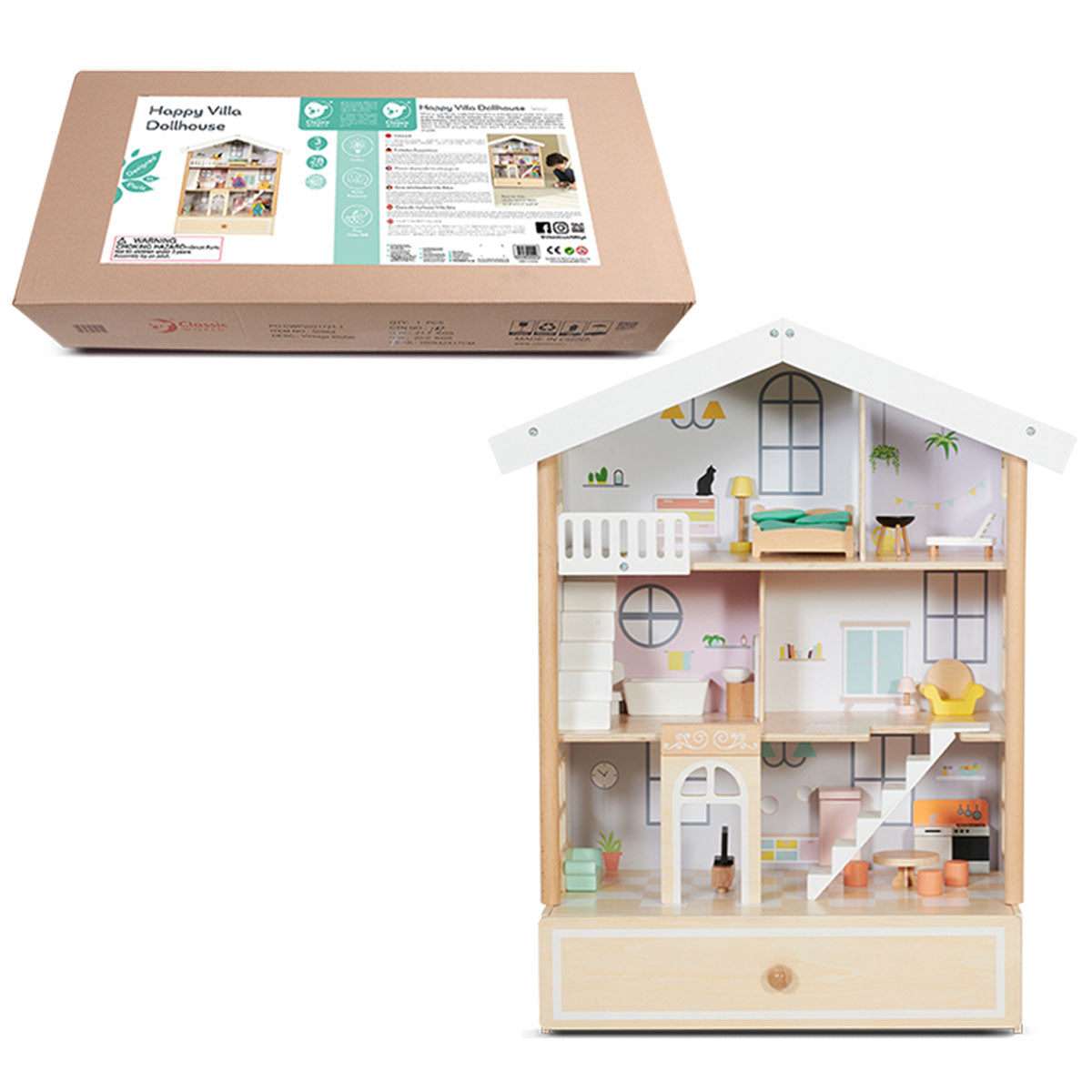 Classic World Happy Villa Dollhouse Cortex