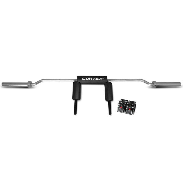 CORTEX Safety Squat Olympic Barbell with Lock Jaw Collars Cortex