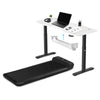 WalkingPad C2 Treadmill + ErgoDesk Automatic Standing Desk 1500mm in White/Black + Cable Management Tray