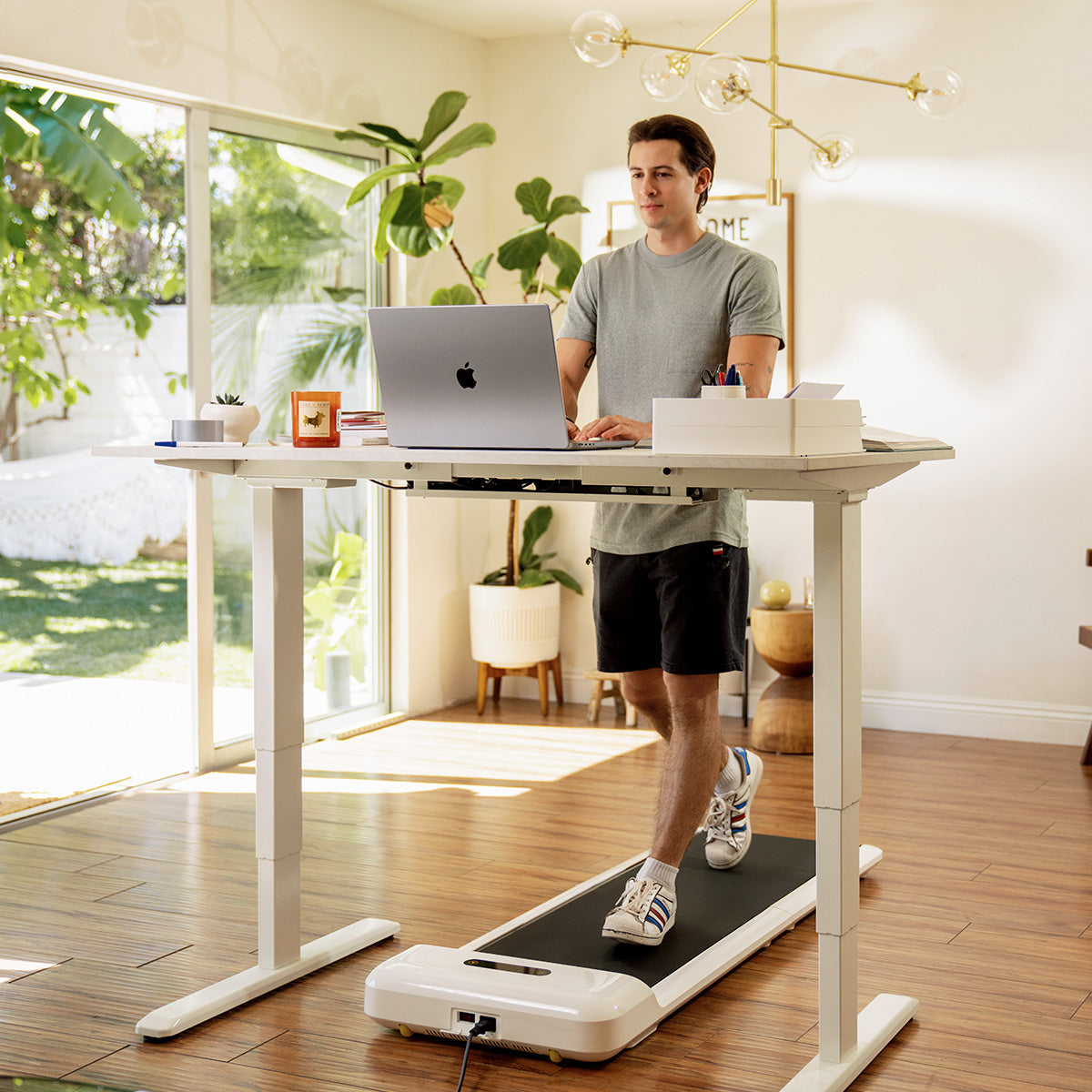 WalkingPad C2 Compact Folding Treadmill in White Awezingly