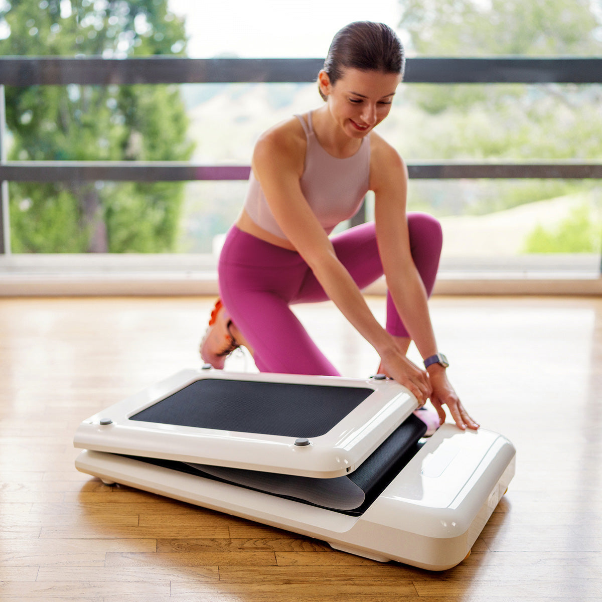 WalkingPad C2 Compact Folding Treadmill in White Awezingly