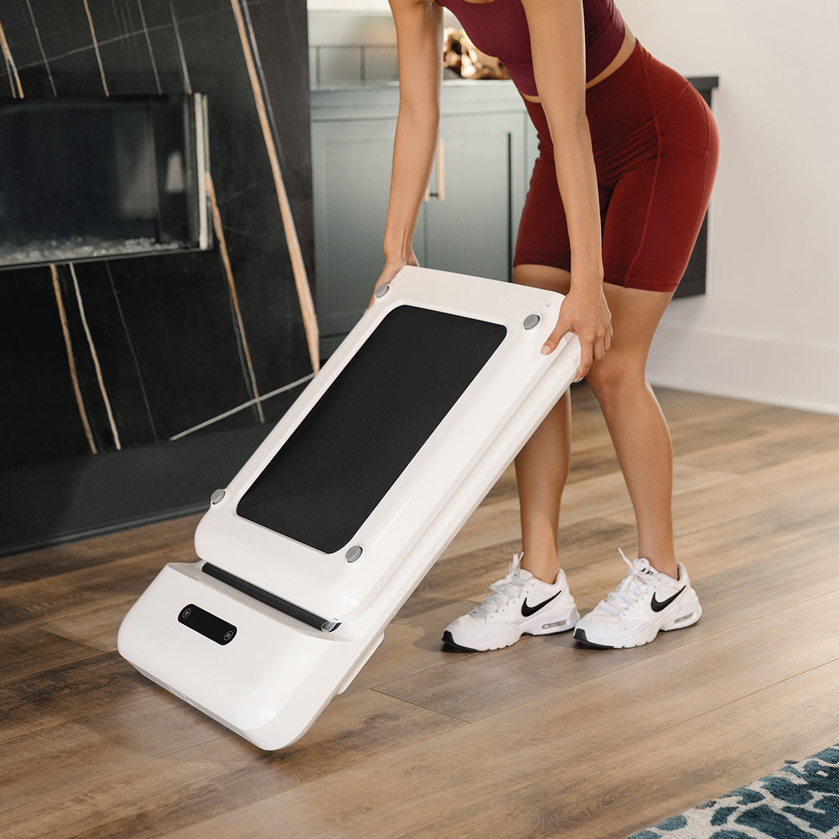 WalkingPad C2 Compact Folding Treadmill in White Awezingly