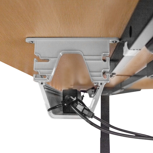 WalkingPad MC21 with Dual Motor Automatic Standing Desk 180cm in Oak and Cable Management Awezingly