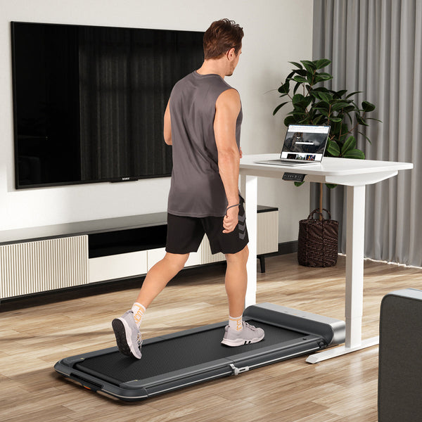 WalkingPad R1 Double-Fold Walking and Running Treadmill in Silver Awezingly