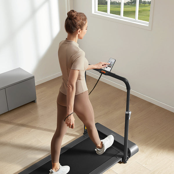 WalkingPad R1 Double-Fold Walking and Running Treadmill in Silver Awezingly