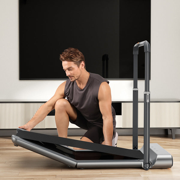 WalkingPad R1 Double-Fold Walking and Running Treadmill in Silver Awezingly