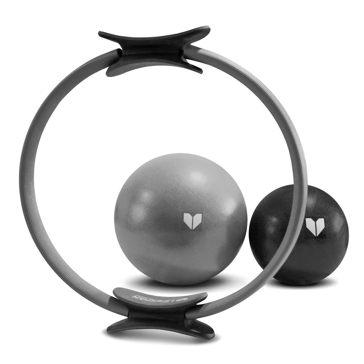 Lifespan Fitness Pilates Essentials Set - Pilates Ring with Small and Medium Pilates Ball Lifespan