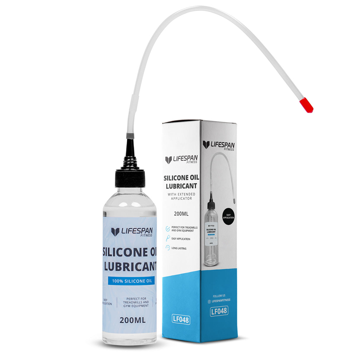 Lifespan Fitness Silicone Oil 200ML Lubricant with Extended Applicator Awezingly