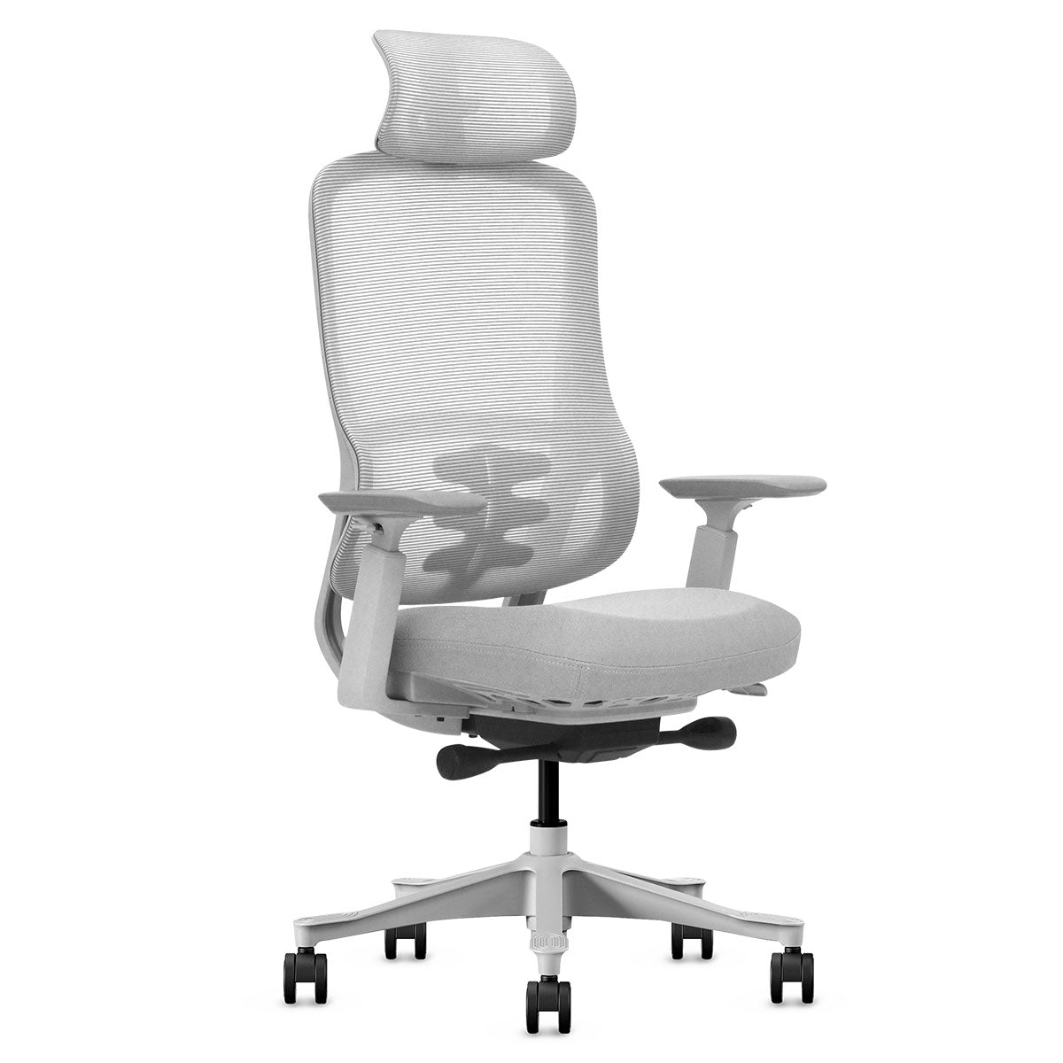 Lifespan Fitness DM8 Ergonomic Office Desk Chair (White/Grey) Awezingly