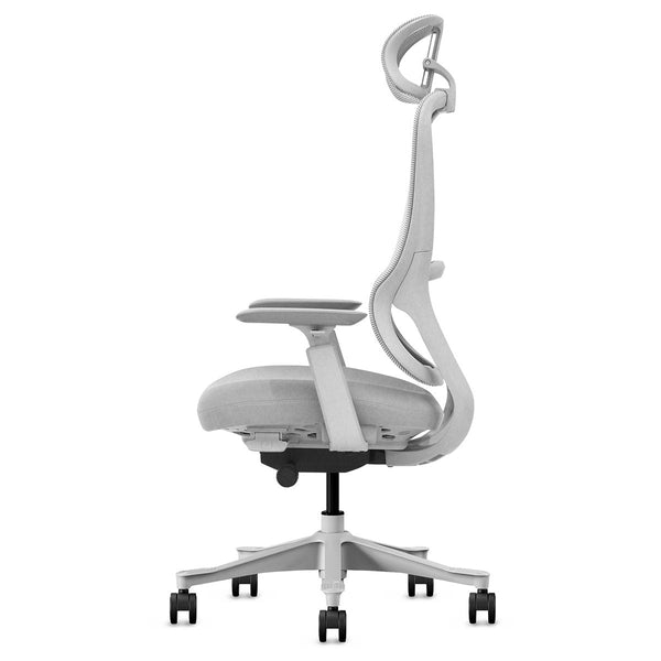 Lifespan Fitness DM8 Ergonomic Office Desk Chair (White/Grey) Awezingly