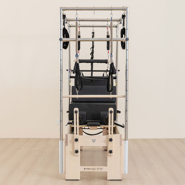 Lifespan Fitness Contour Cadillac Pilates Reformer with Full Trapeze Table (Black) Awezingly