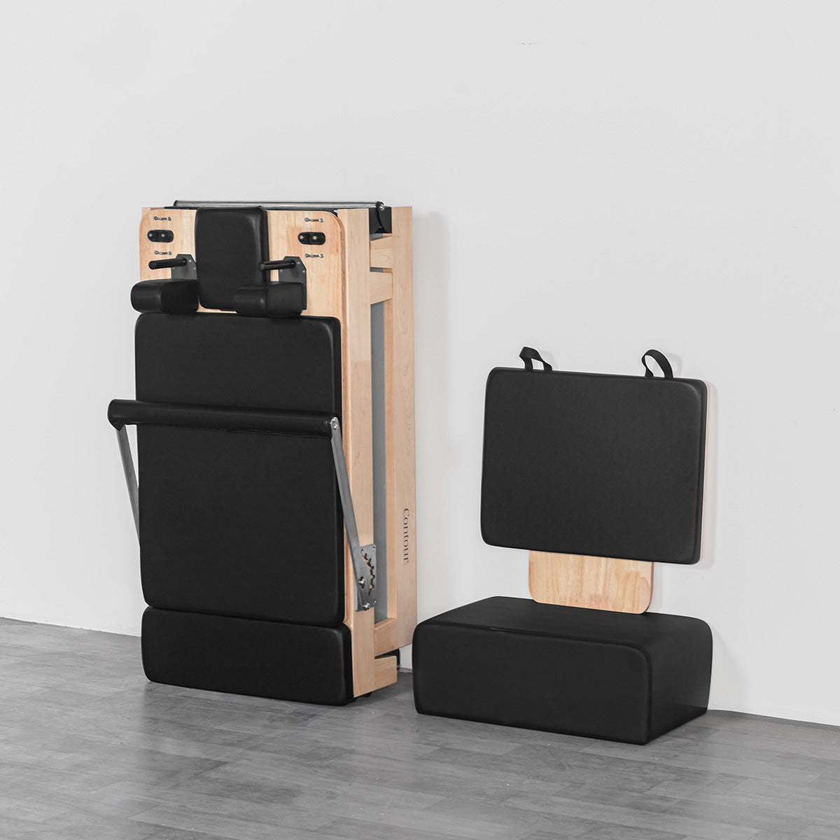 Lifespan Fitness Contour 2 Folding Wood Pilates Reformer Set Lifespan