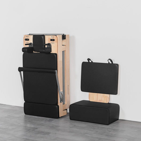 Lifespan Fitness Contour 2 Folding Wood Pilates Reformer Set Lifespan