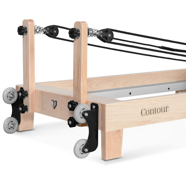 Lifespan Fitness Contour 2 Folding Wood Pilates Reformer Set Lifespan