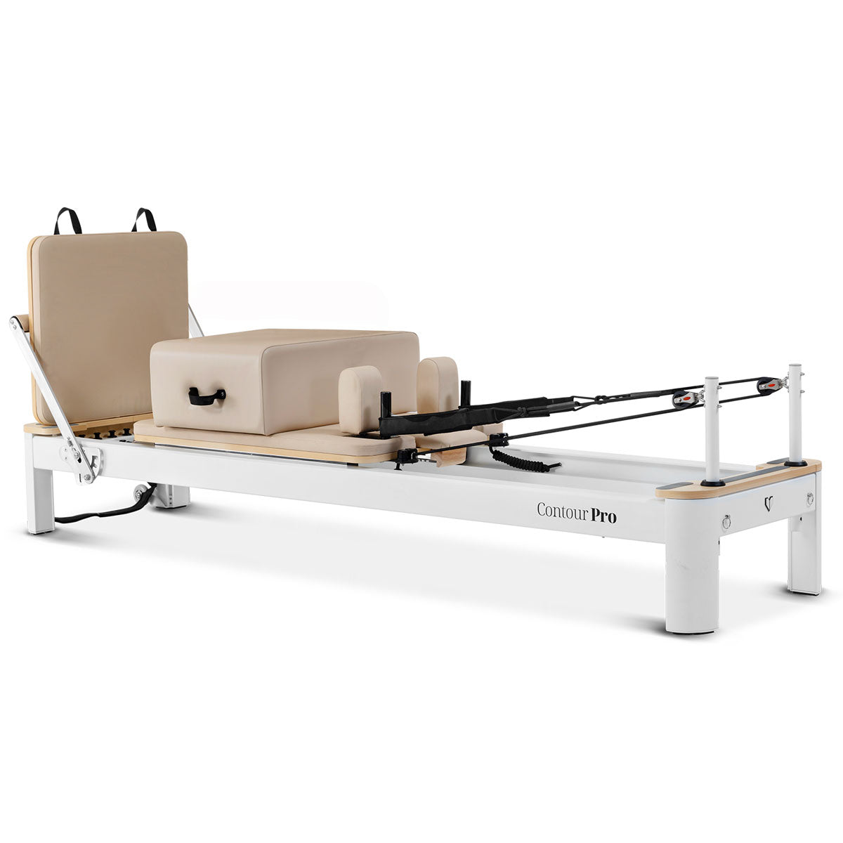 Lifespan Fitness Contour Pro Aluminum Pilates Reformer Bed Set (Beige) Lifespan