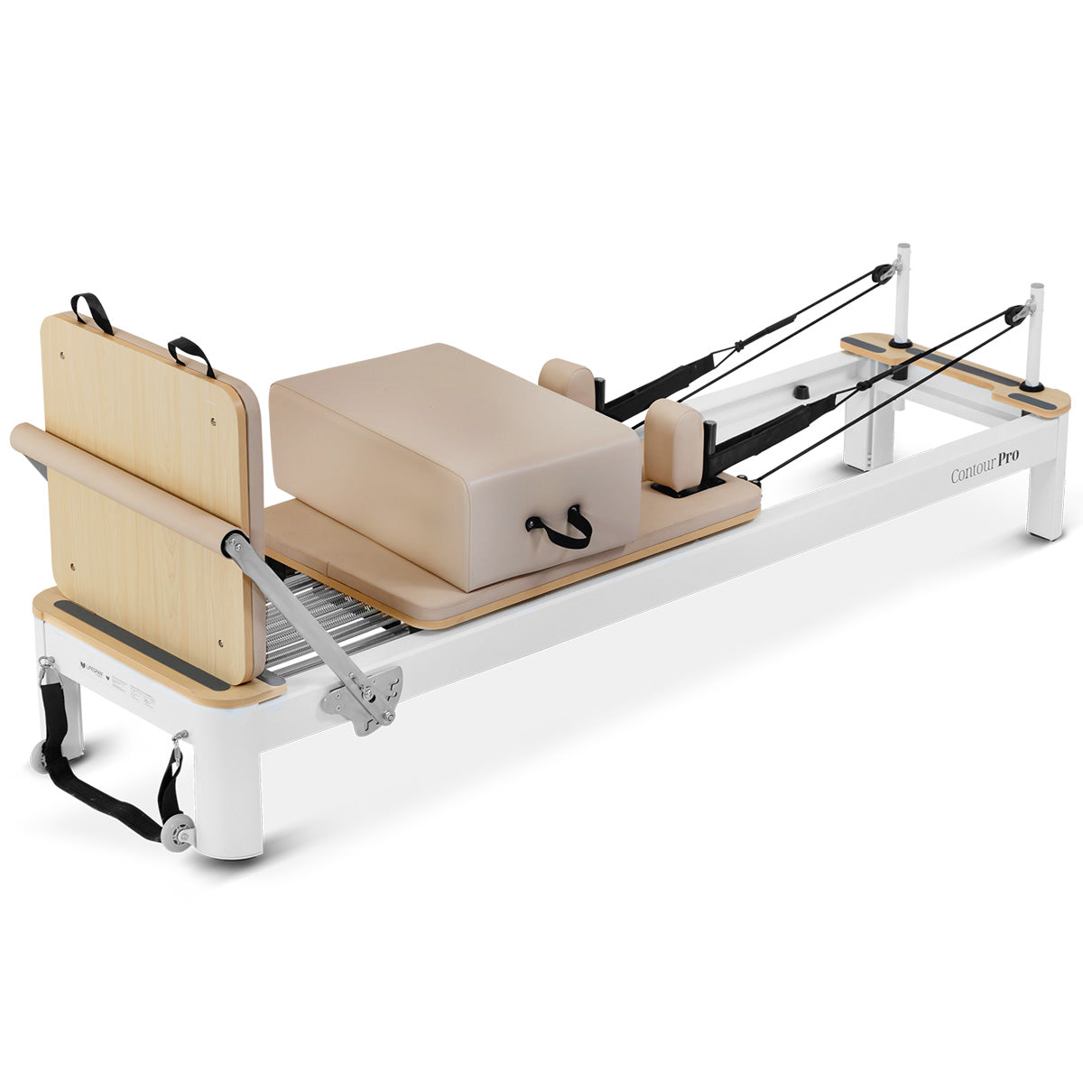 Lifespan Fitness Contour Pro Aluminum Pilates Reformer Bed Set (Beige) Lifespan