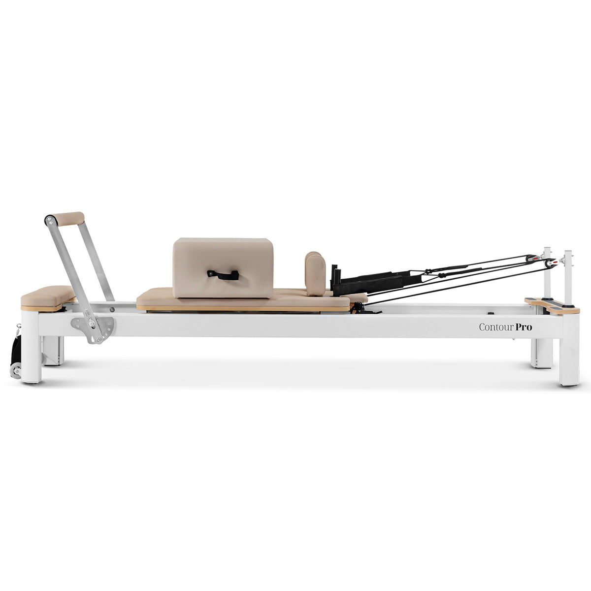 Lifespan Fitness Contour Pro Aluminum Pilates Reformer Bed Set (Beige) Lifespan