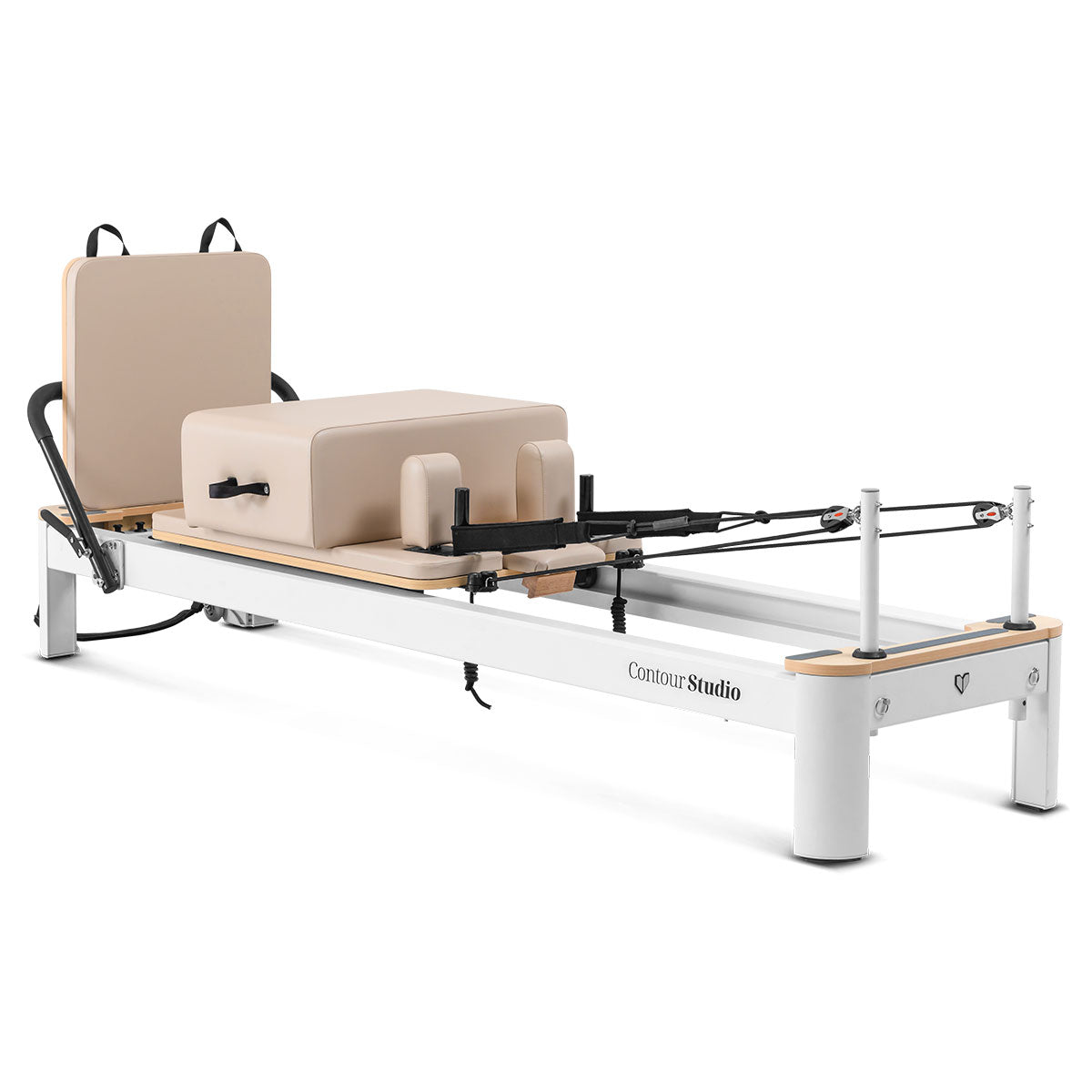 Lifespan Fitness Contour Studio Commercial Pilates Reformer Bed Set (Beige) Lifespan