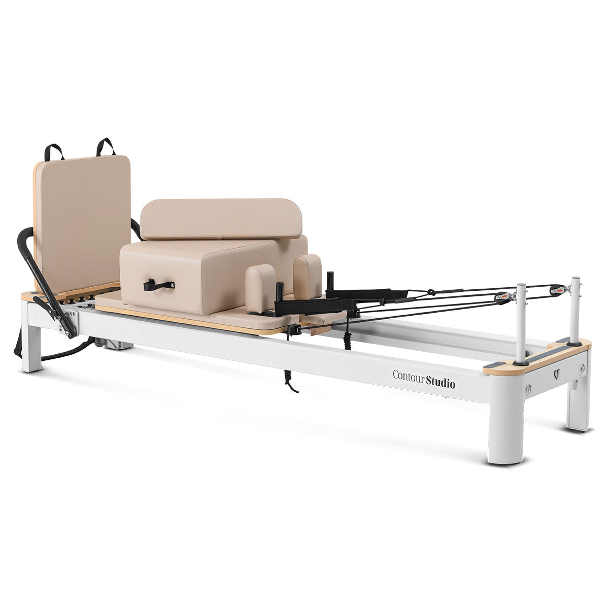 Lifespan Fitness Contour Studio Commercial Pilates Reformer Bed Set (Beige) Lifespan