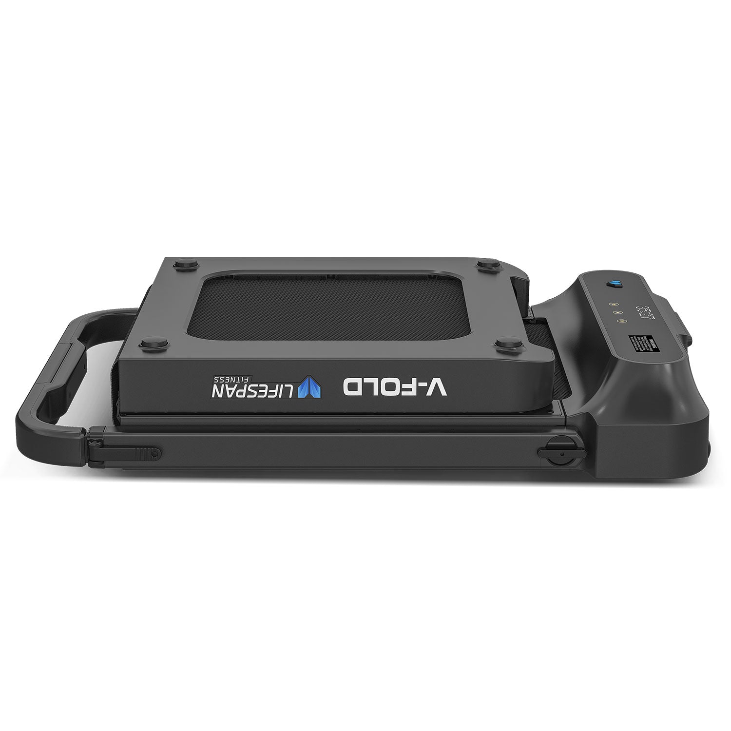 Lifespan Fitness V-FOLD Treadmill with ErgoDesk Automatic Standing Desk 1800mm in White/Black Awezingly