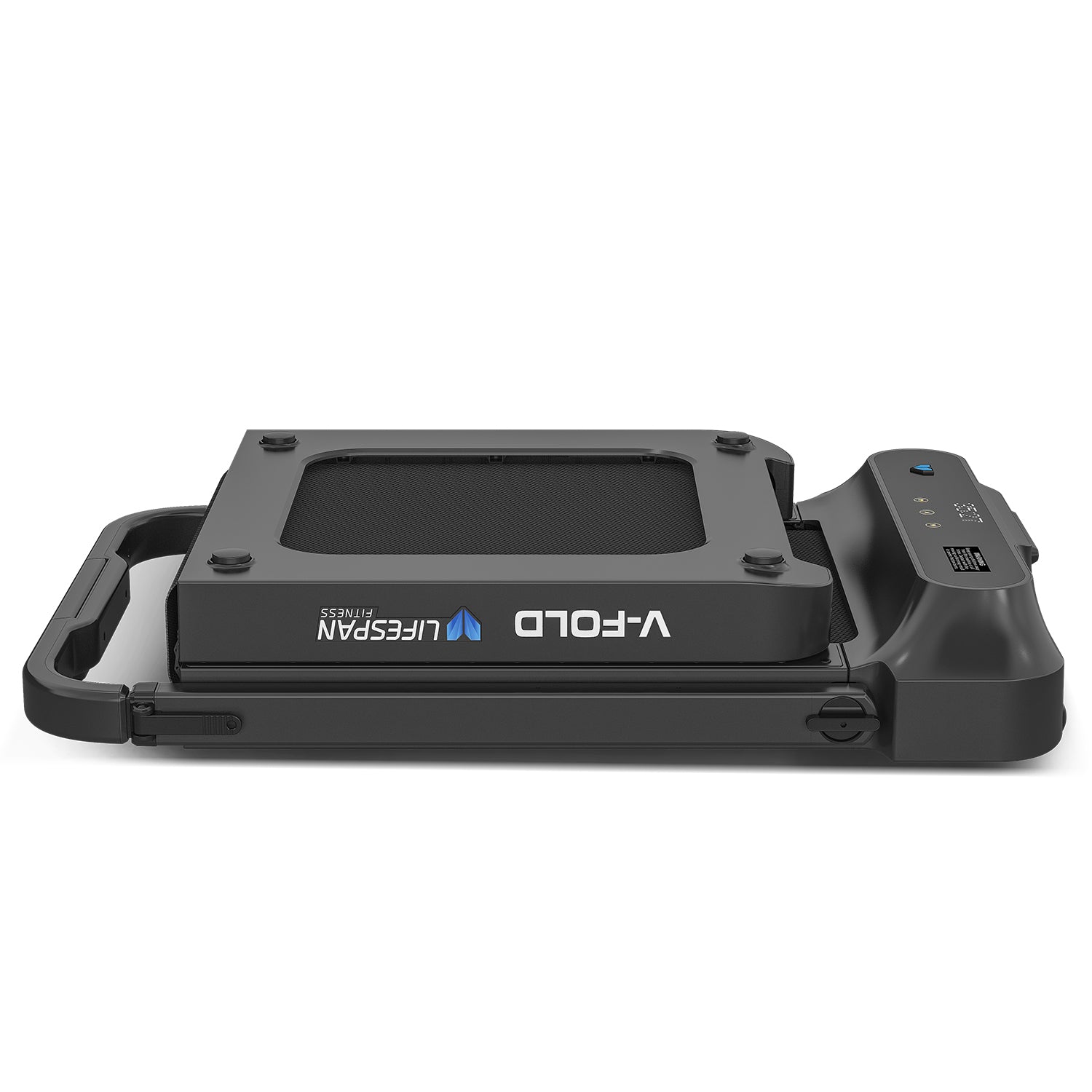 Lifespan Fitness V-FOLD Treadmill with ErgoDesk Automatic Standing Desk 1800mm in Oak/Black Awezingly