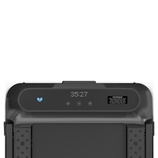 Lifespan Fitness V-FOLD Treadmill with ErgoDesk Automatic Standing Desk 1800mm in Oak/Black with Cable Management Awezingly