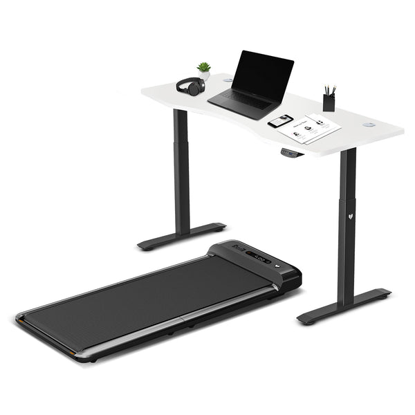 Lifespan Fitness Walkingpad M2 Treadmill with Dual Motor Automatic Standing Desk 150cm in White/Black Awezingly