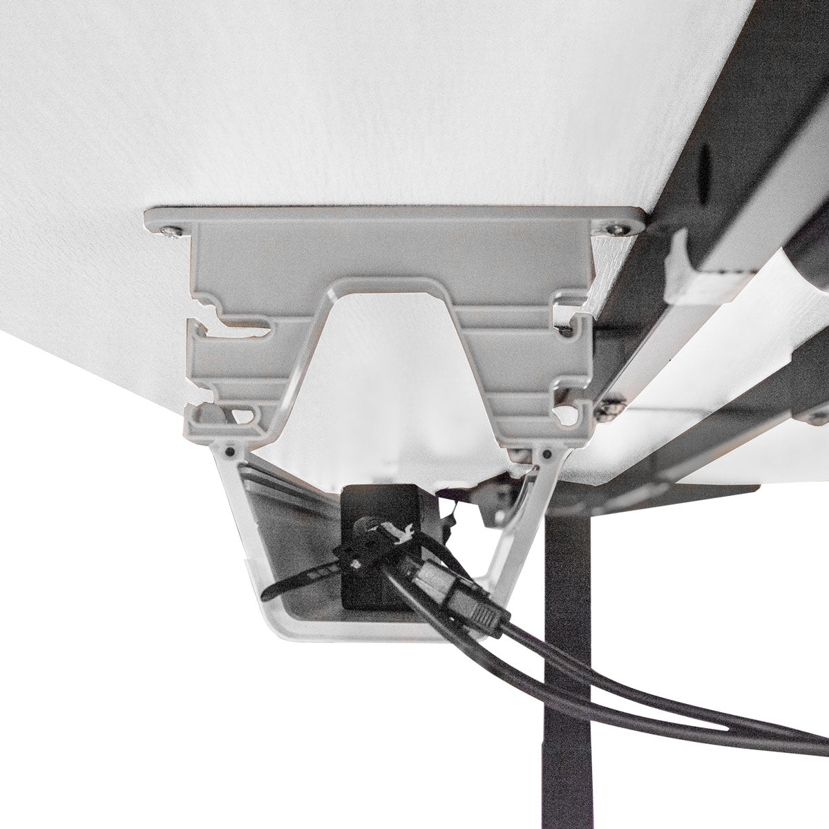 Lifespan Fitness WalkingPad M2 Treadmill with ErgoDesk Automatic White Standing Desk 1800mm + Cable Management Tray Awezingly