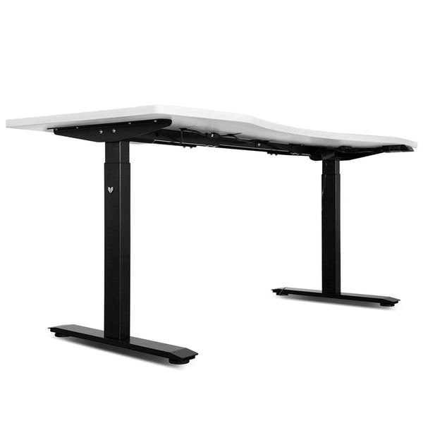 LSG Nimbus Walking Pad Treadmill + ErgoDesk Automatic Standing Desk 1500mm (White) Awezingly