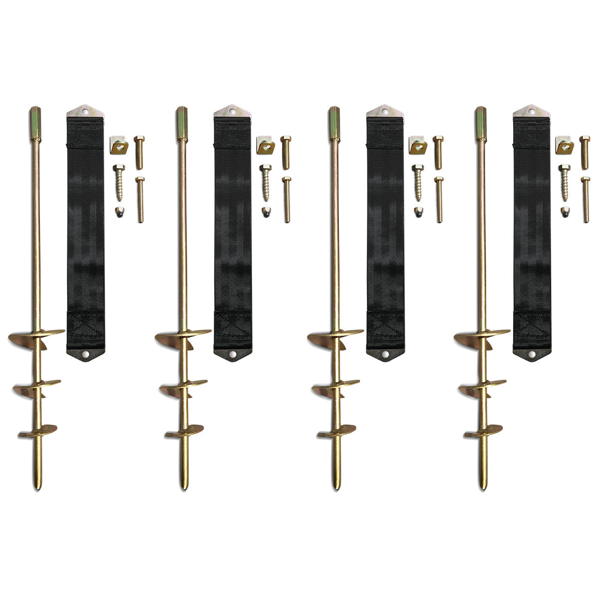 Lifespan Kids Ground Anchor Kit (Set of 4pcs) For Trampoline, Swing Set, Play Equipment Awezingly