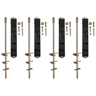 Lifespan Kids Ground Anchor Kit (Set of 4pcs) For Trampoline, Swing Set, Play Equipment