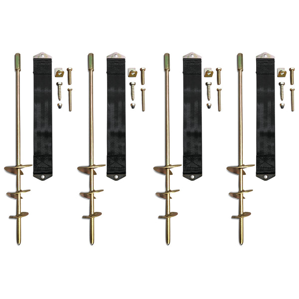 Lifespan Kids Ground Anchor Kit (Set of 4pcs) For Trampoline, Swing Set, Play Equipment Awezingly