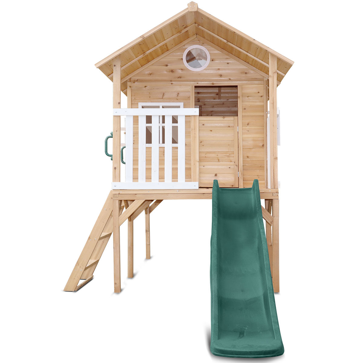 Lifespan Kids Archie Elevated Cubby House with Green Slide Lifespan