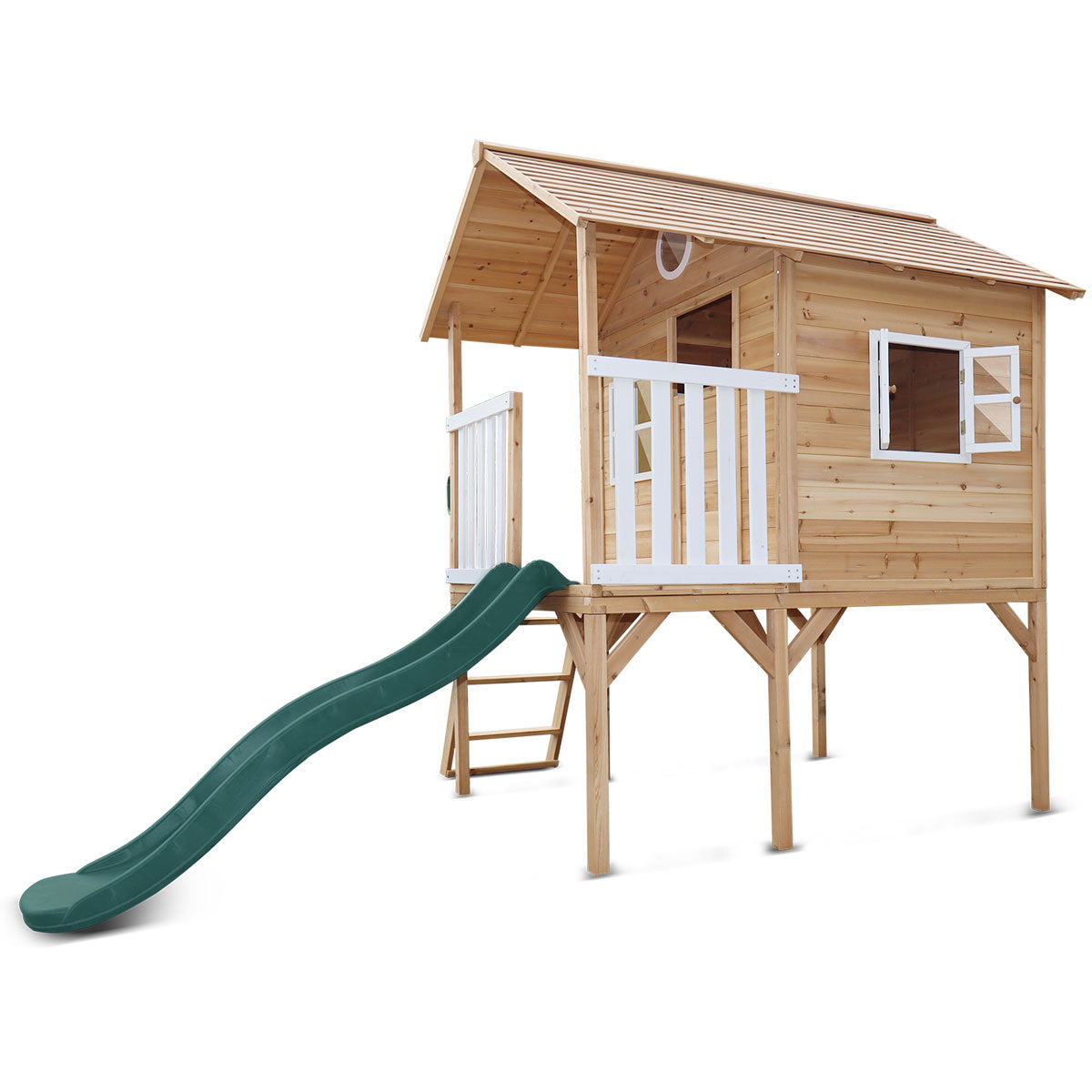 Lifespan Kids Archie Elevated Cubby House with Green Slide Lifespan