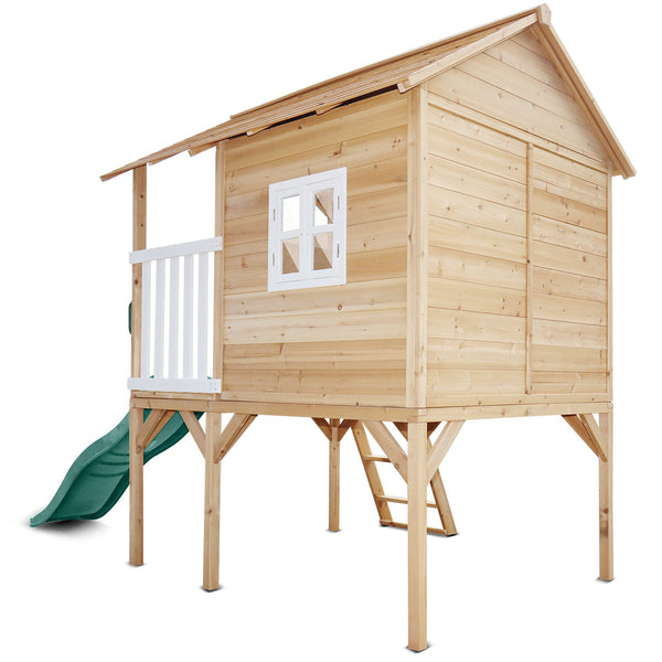 Lifespan Kids Archie Elevated Cubby House with Green Slide Lifespan