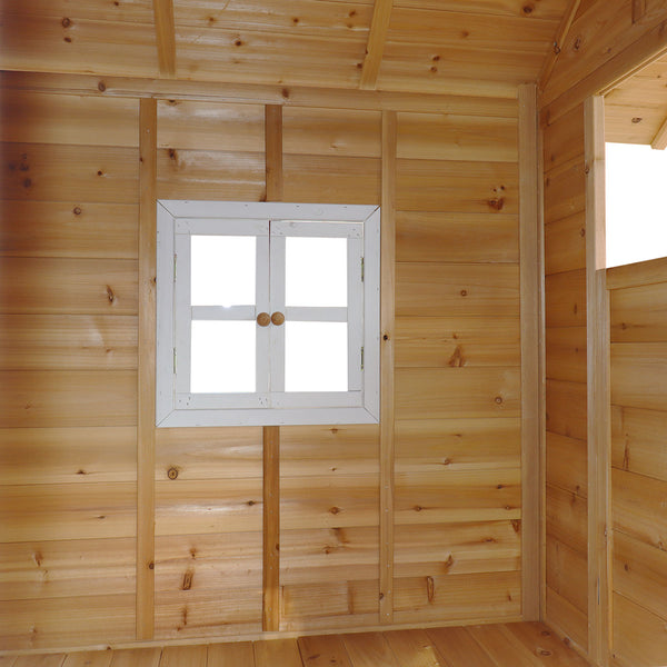 Lifespan Kids Archie Elevated Cubby House with Green Slide Lifespan