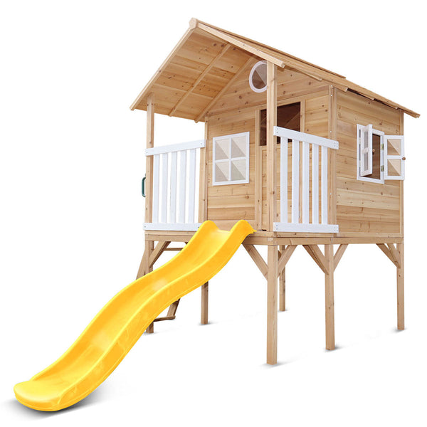 Lifespan Kids Archie Cubby House (Elevated) with 1.8m Slide (Green) Awezingly
