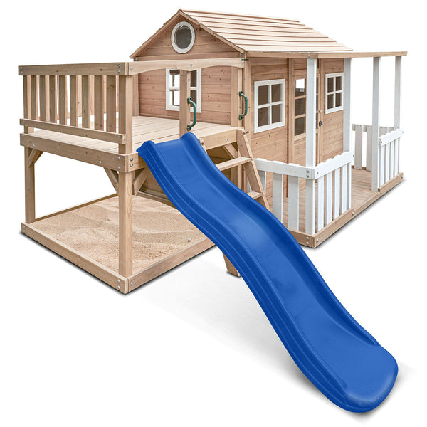 Lifespan Kids Finley Cubby House with 1.8m Slide (Blue) Awezingly