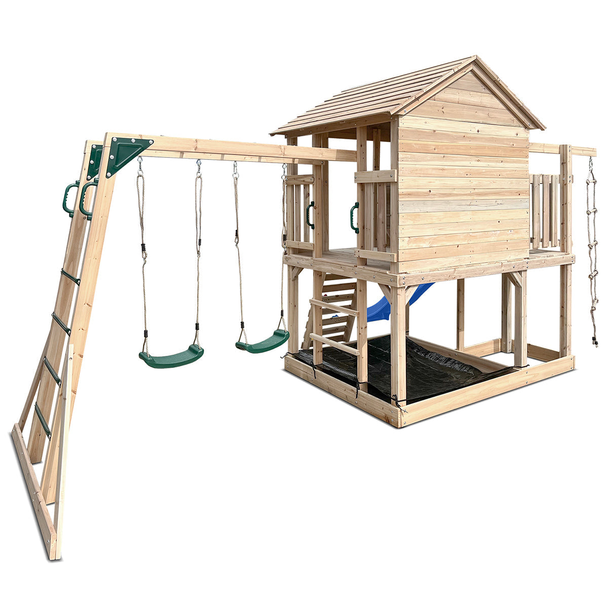 Lifespan Kids Kingston Cubby House with 2.2m Slide (Blue) Awezingly