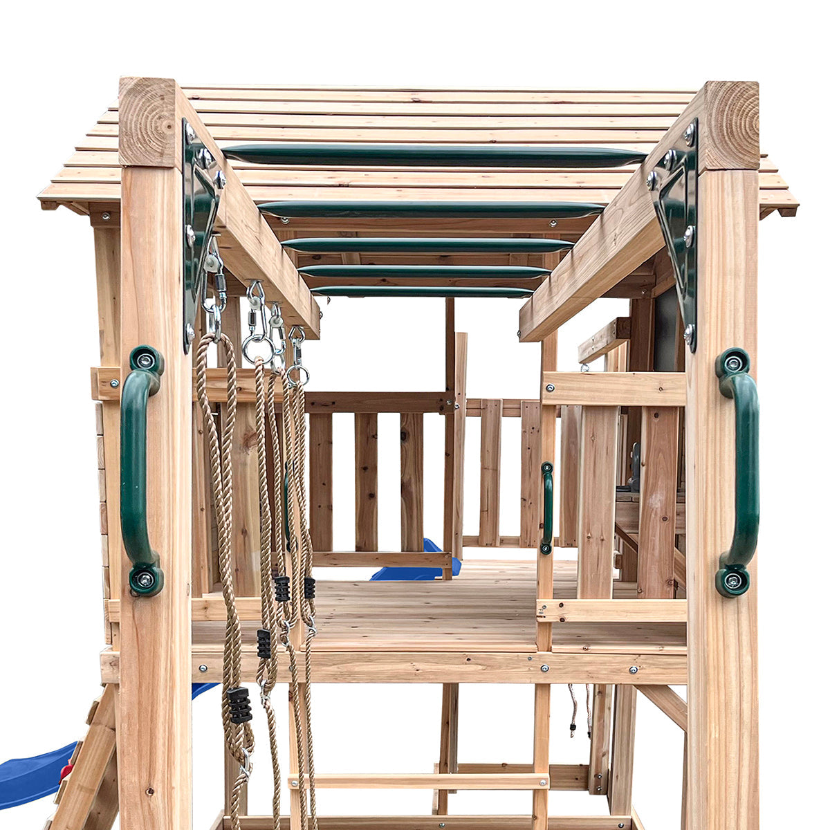 Lifespan Kids Kingston Cubby House with 2.2m Slide (Blue) Awezingly