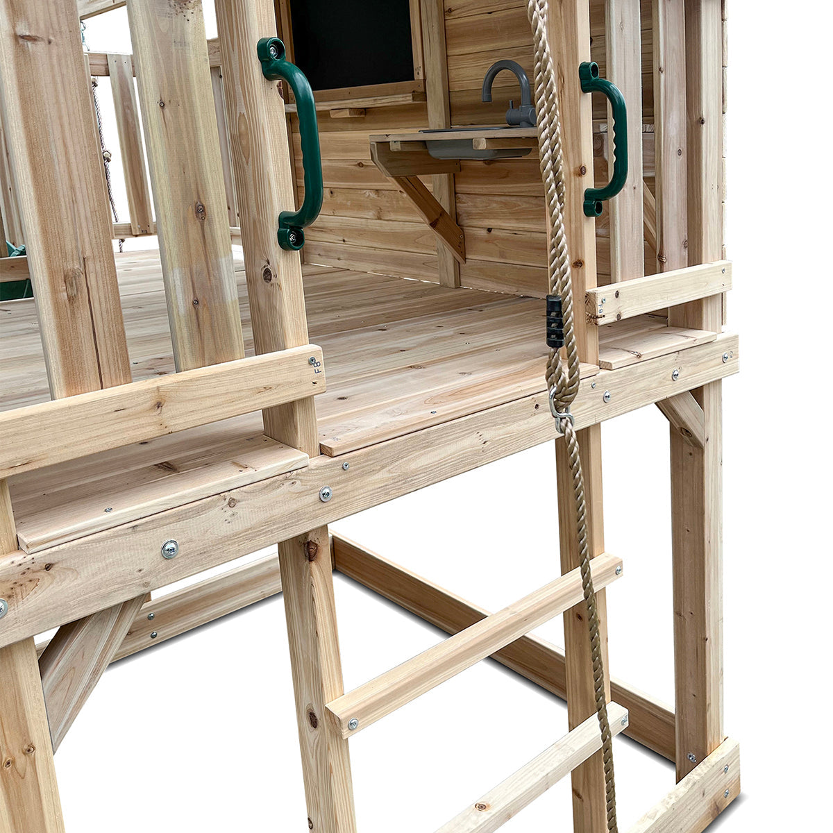 Lifespan Kids Kingston Cubby House with 2.2m Slide (Blue) Awezingly