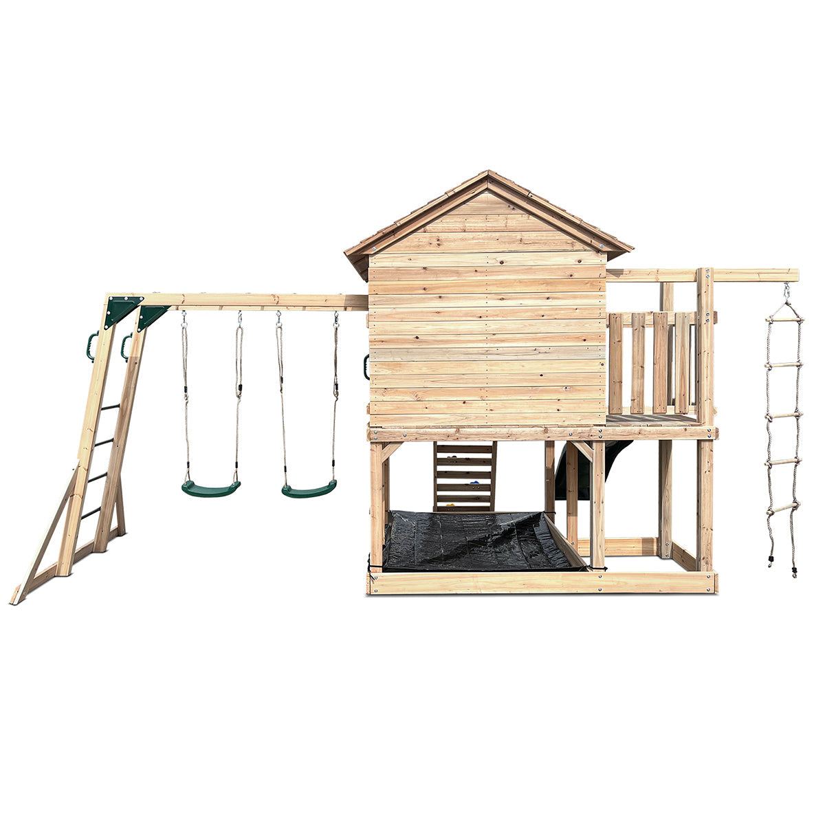 Lifespan Kids Kingston Cubby House with 2.2m Slide (Green) Awezingly