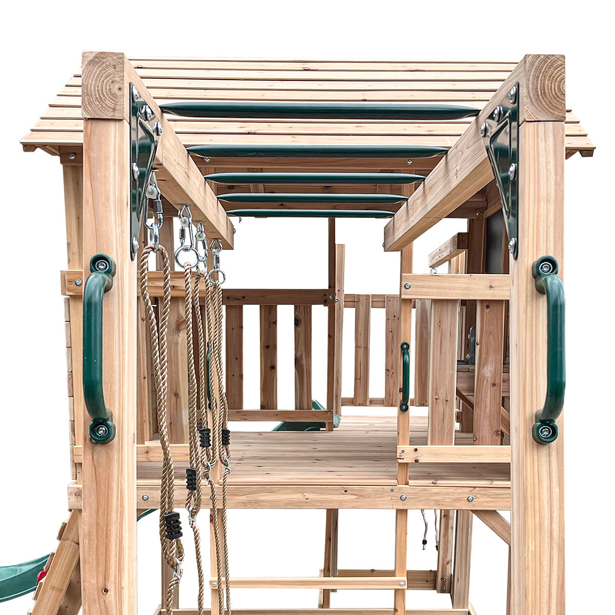 Lifespan Kids Kingston Cubby House with 2.2m Slide (Green) Awezingly