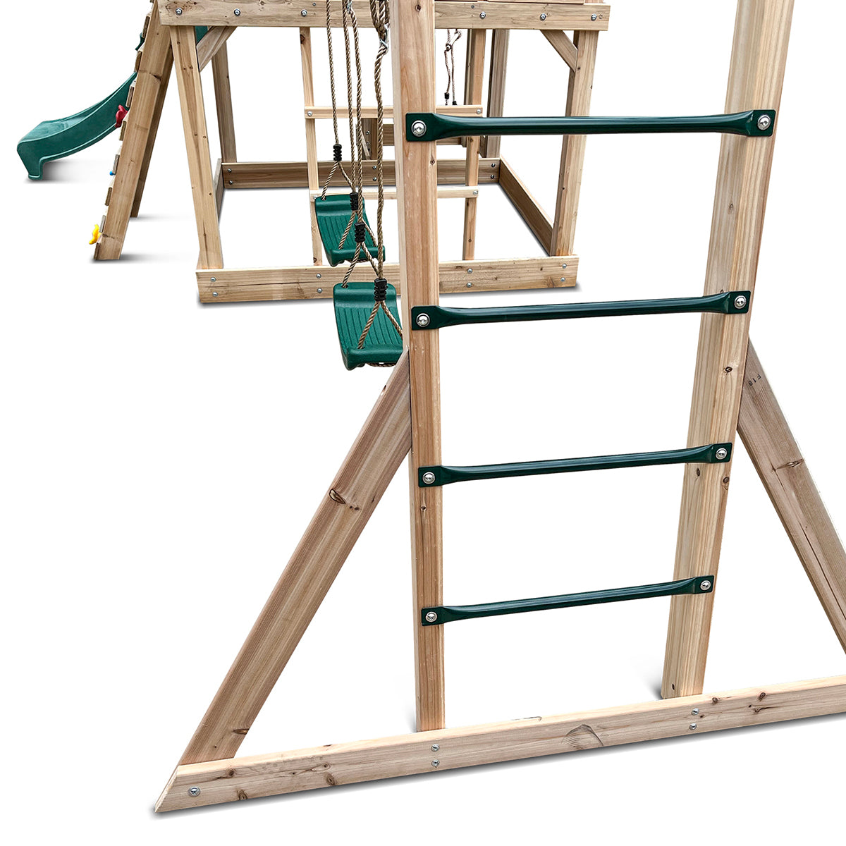 Lifespan Kids Kingston Cubby House with 2.2m Slide (Green) Awezingly