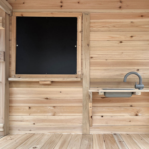 Lifespan Kids Kingston Cubby House with 2.2m Slide (Green) Awezingly