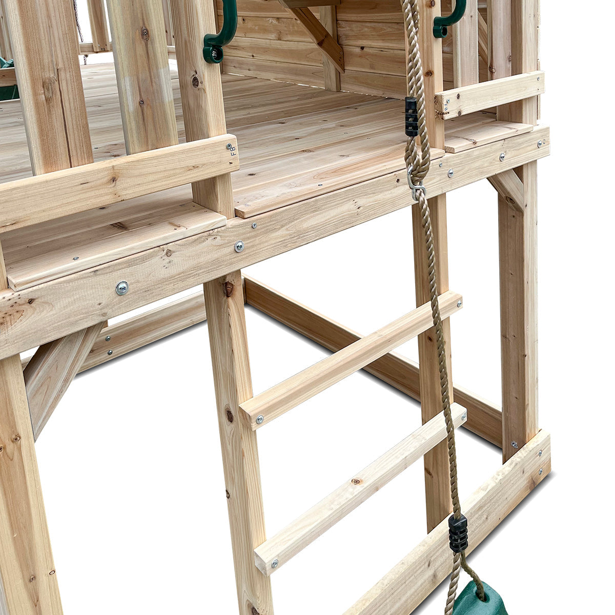 Lifespan Kids Kingston Cubby House with 2.2m Slide (Pastel Green) Awezingly